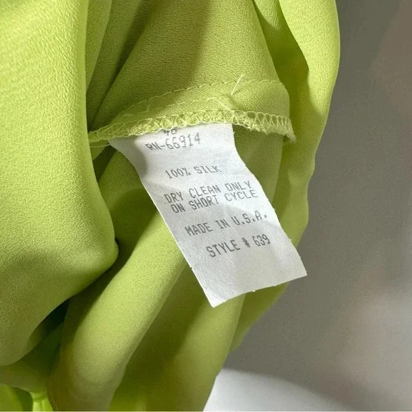 Vintage Green Floral Midi Slip Dress with Purple & Blue Accents - Picture 10 of 10